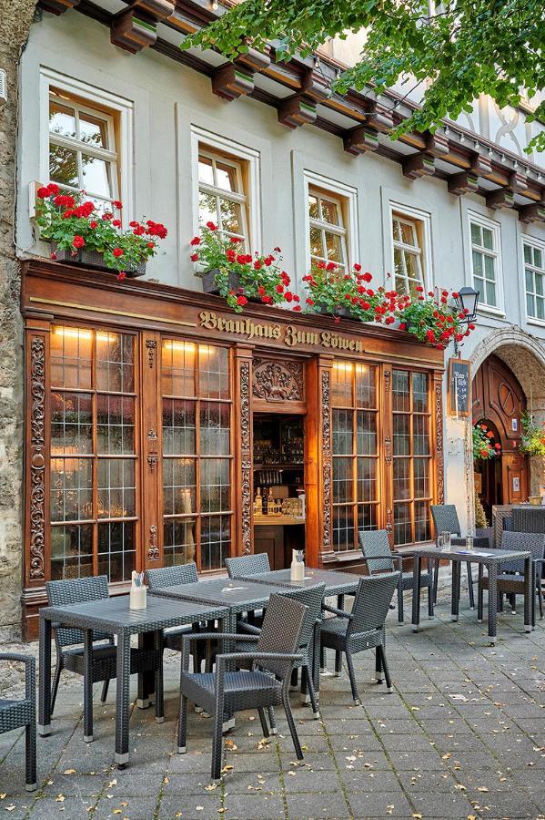 Hotel Brauhaus Zum Löwen Mühlhausen Exterior foto